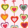 3D valentines hearts